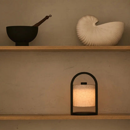 River Dark Brown Cordless Wooden Lamp – Rechargeable & Dimmable