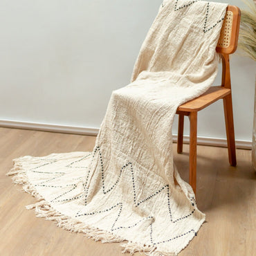 Cotton Blanket | Bedspread | Bedcover | Sofa Blanket 140x200 cm LINGGAH Handwoven from Cotton