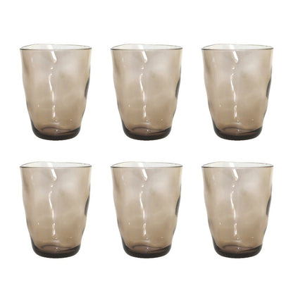 Acrylic brown water glasses - Lot of 6 cups