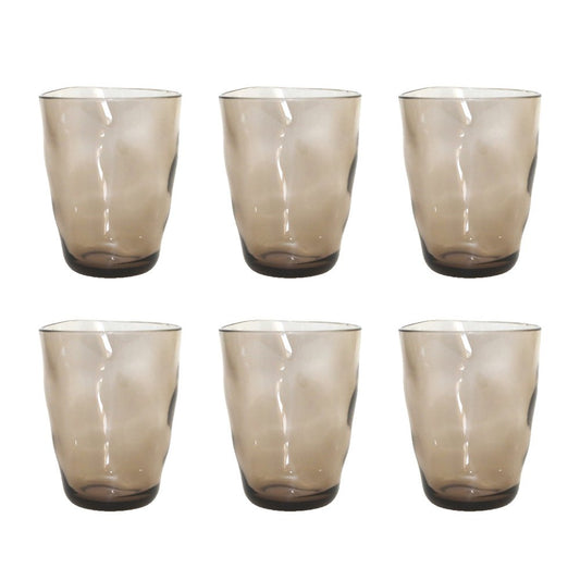 Acrylic brown water glasses - Lot of 6 cups