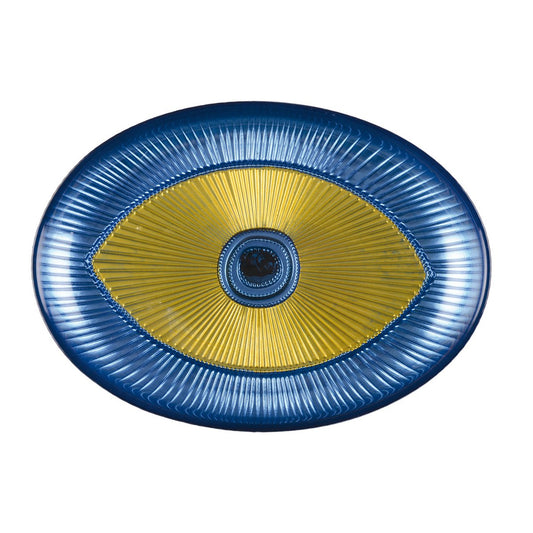 Eye oval serving platter
