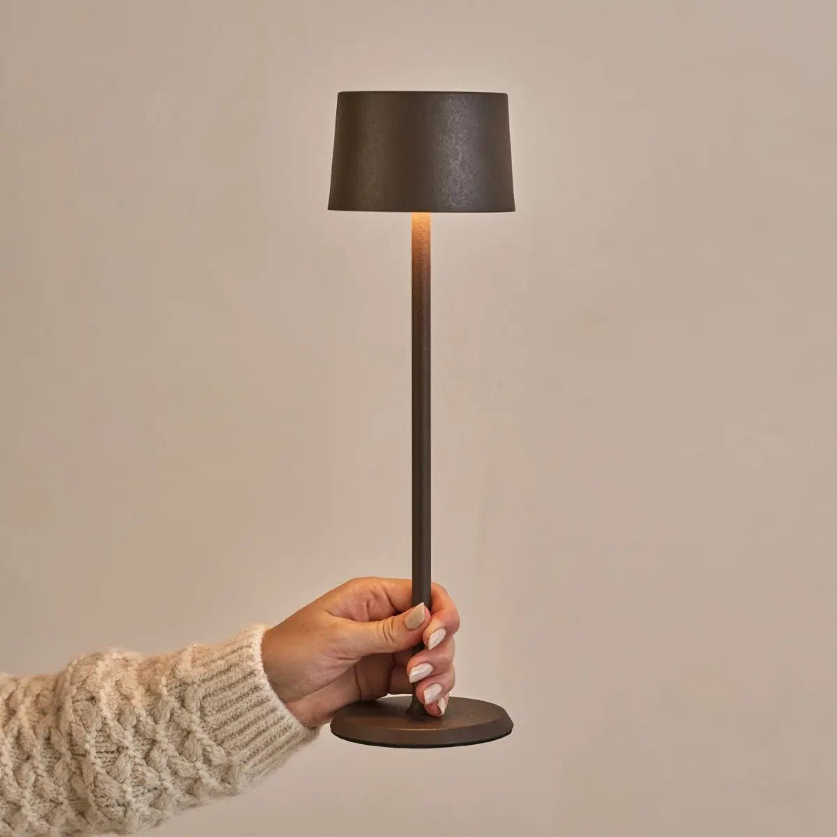 David Lamp – Rechargeable Iron Table Light, Dimmable & Cordless - CozyVibe.eu
