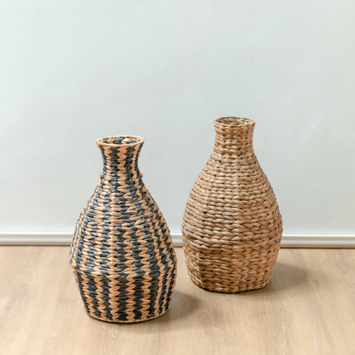 DAYANA Boho Vase seagrass style water hyacinth basket floor decor
