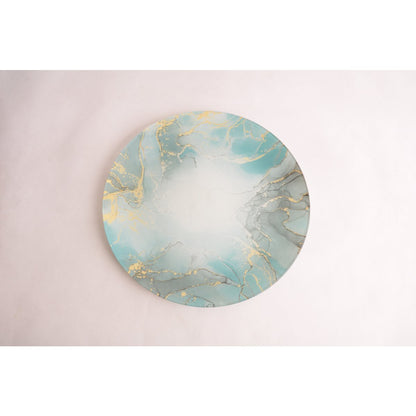 elegant 30cm glass plate ideal for serving desserts or meals