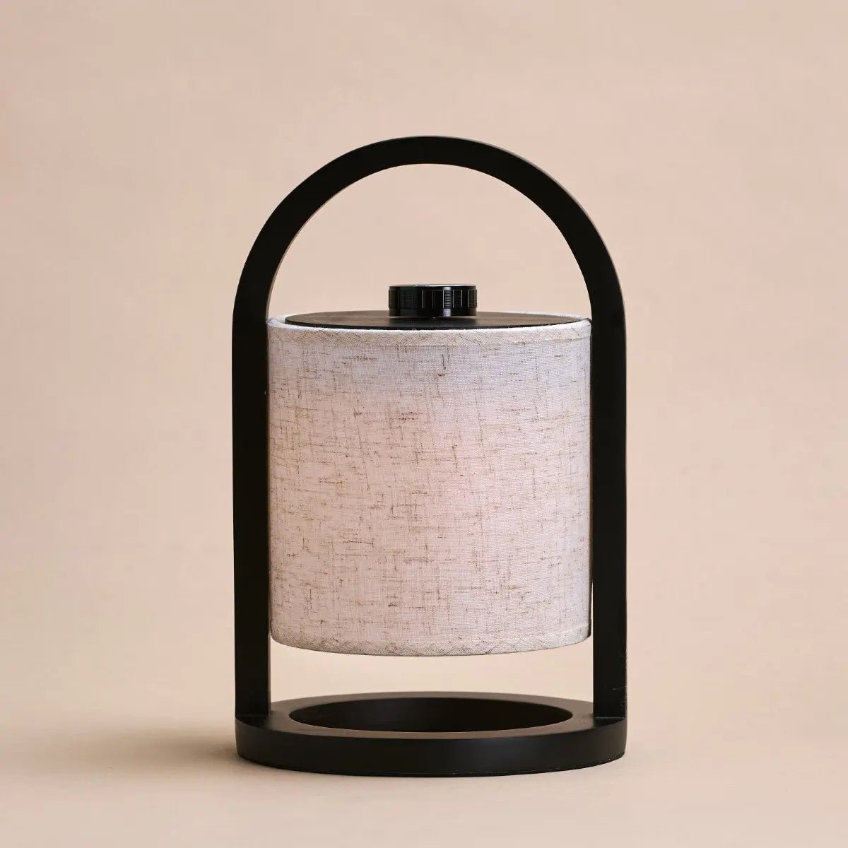 River Black Cordless Wooden Lamp – Rechargeable & Dimmable