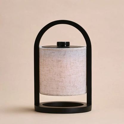 River Black Cordless Wooden Lamp – Rechargeable & Dimmable
