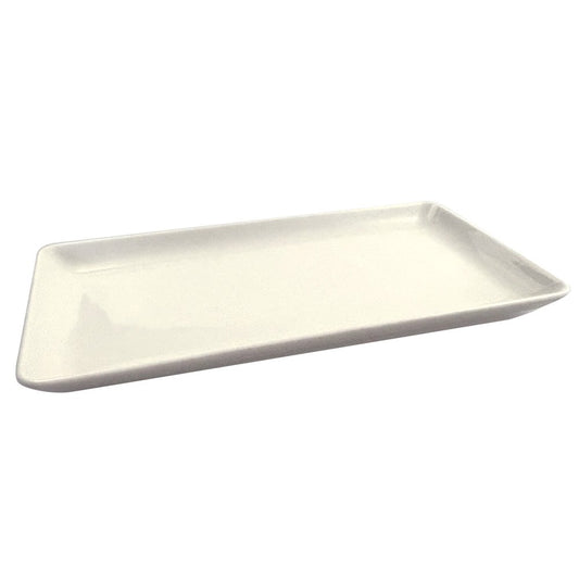 White serving platter