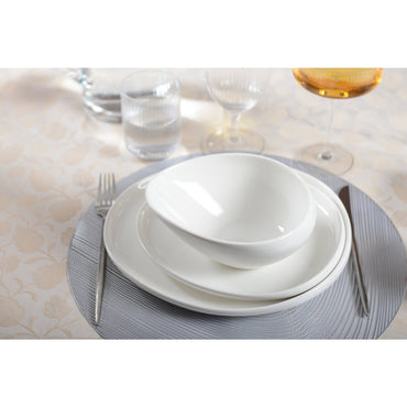 Soup white ceramic bowl