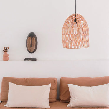 Rattan Lamp | Natural Lampshade | Pendant Lamp MALUKA Made of Natural Fibres (2 sizes)