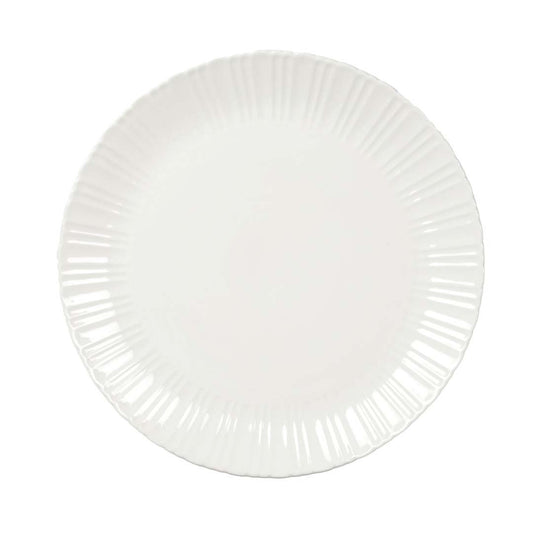 Flora white flat plate 26.6X26.6X2CM