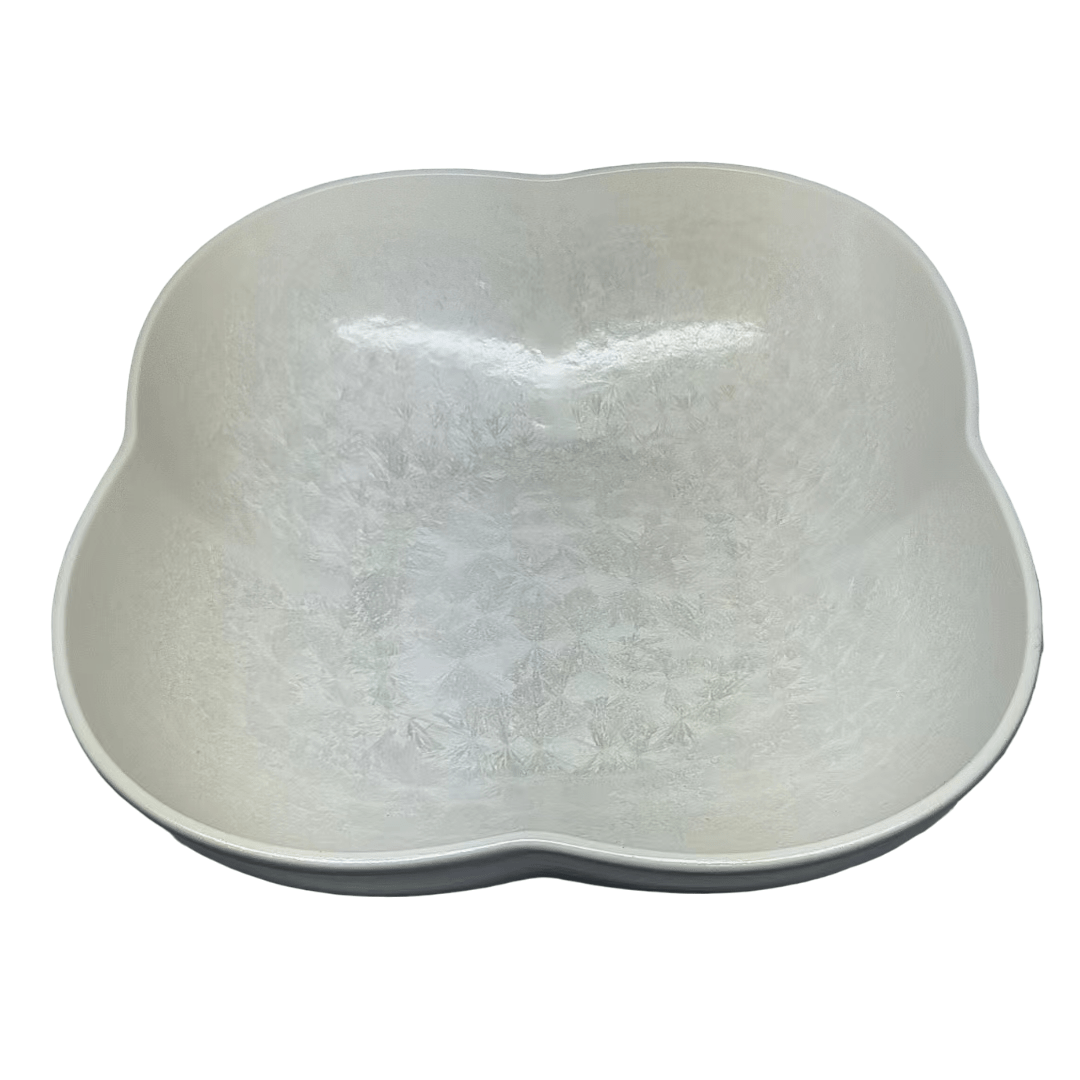 Floral white porcelain salad bowl, kitchen decor and tableware | CozyVibe

