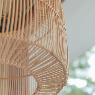 Handmade LIKU Rattan Lamp basket ideal for living room lighting