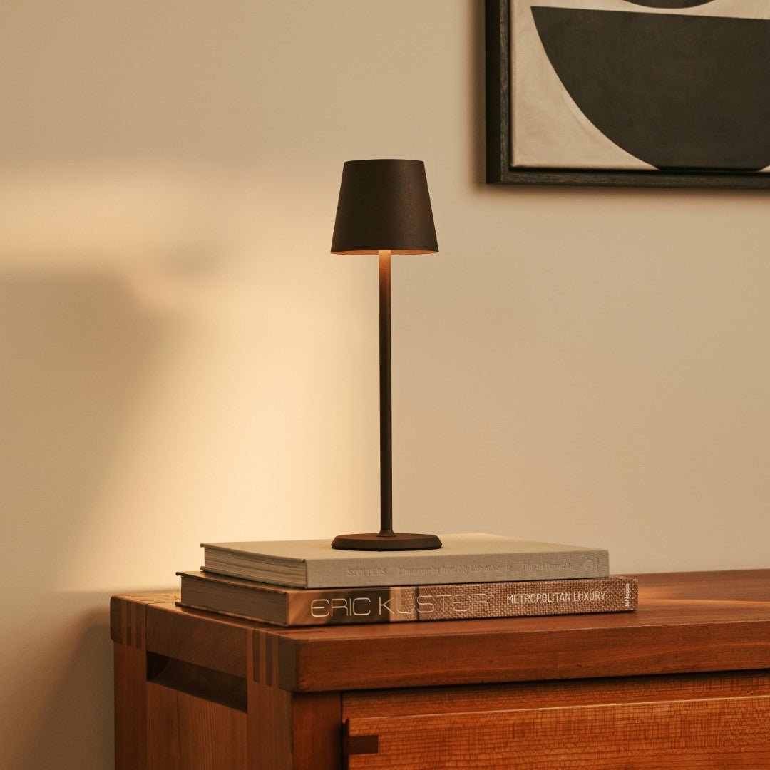 Jasper Mocha Brown – Wireless Lamp – Touch dimmable bedside lighting with warm glow