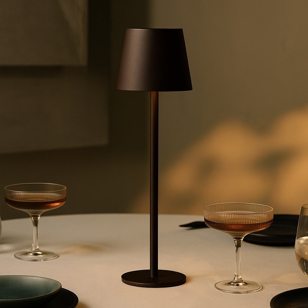 Jasper Mocha Brown – Wireless Lamp – Durable metal body with warm ambient light