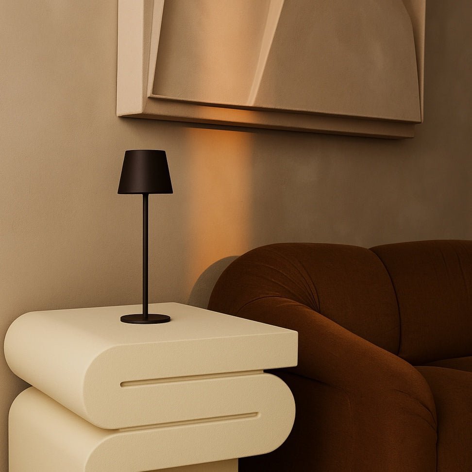 Jasper Mocha Brown – Wireless Lamp – Elegant cordless lamp for modern bedside decor