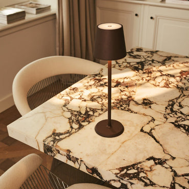 Jasper Mocha Brown – Wireless Lamp – Stylish lamp with soft glow on dining table