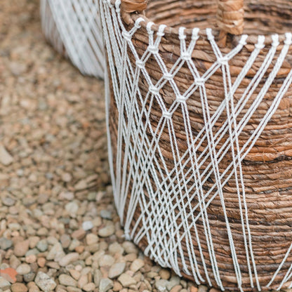 Juwana banana fibre basket eco friendly home basket for cushions