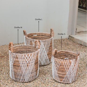 Juwana banana fibre basket in three sizes