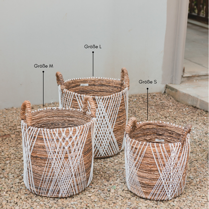 Juwana banana fibre basket in three sizes