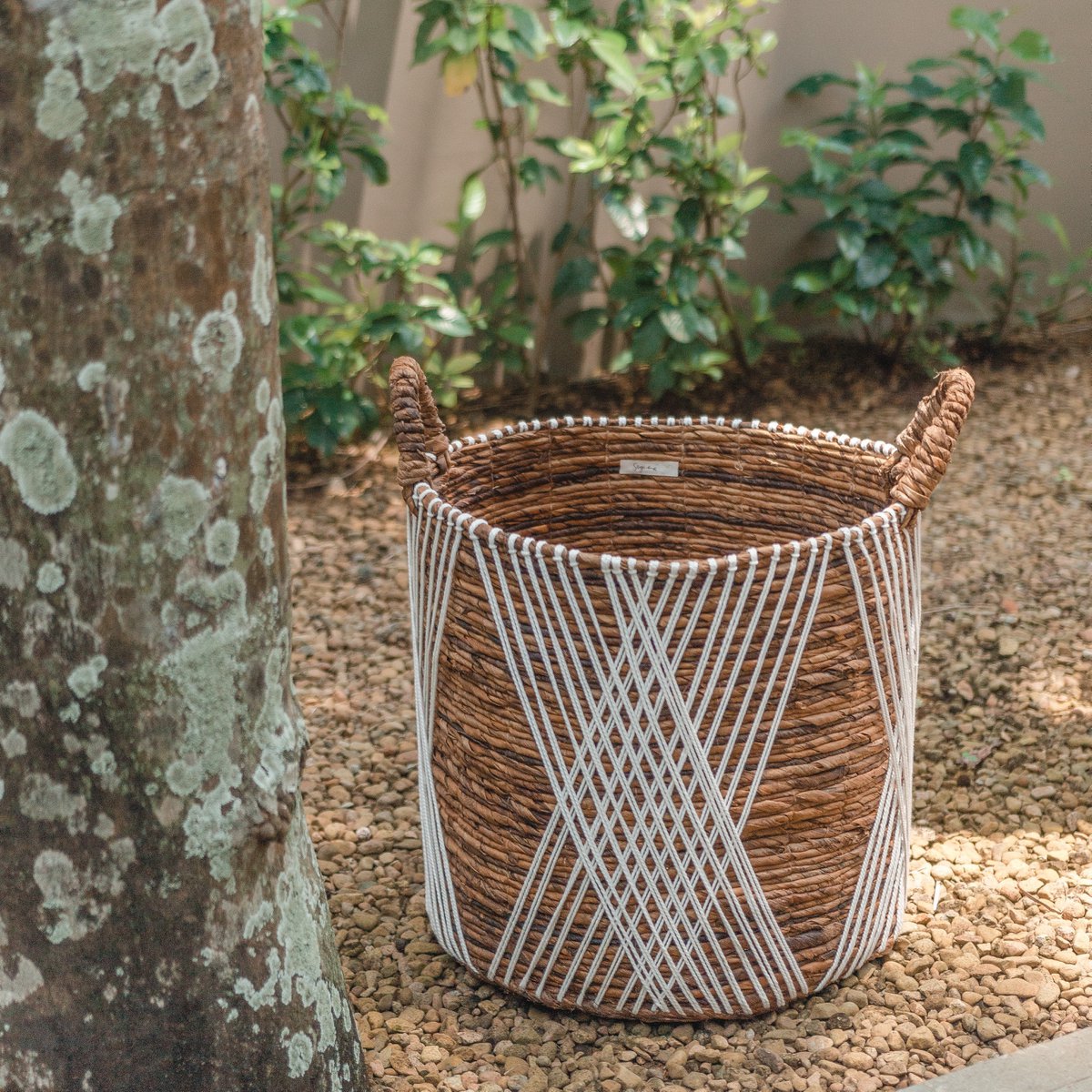 Juwana banana fibre basket large rustic basket for laundry storage