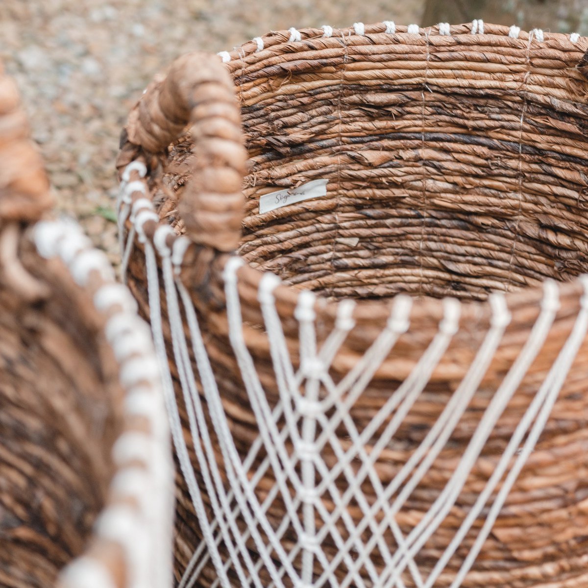 Juwana banana fibre basket woven natural storage for living room décor