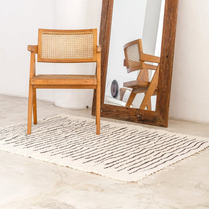 KERTA Handwoven Cotton Rug basket ideal for modern home decor