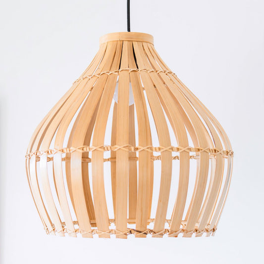 KIRMA bamboo basket lampshade handmade for cozy pendant lighting