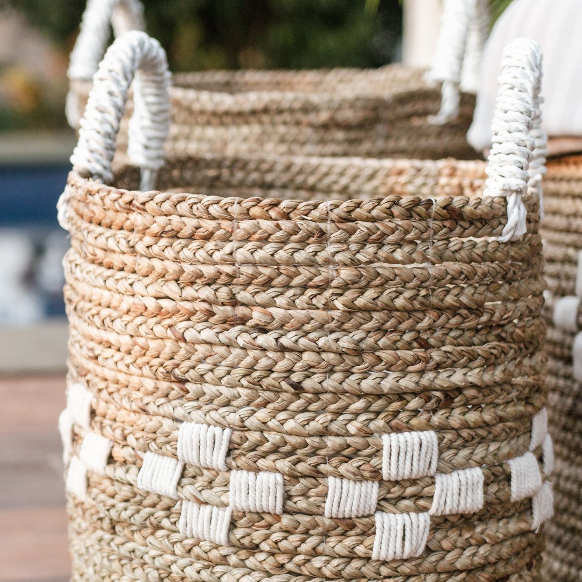 Laundry Basket LAWANG | Plant Basket | Storage Basket made from Seagrass (3 sizes) - CozyVibe.eu
