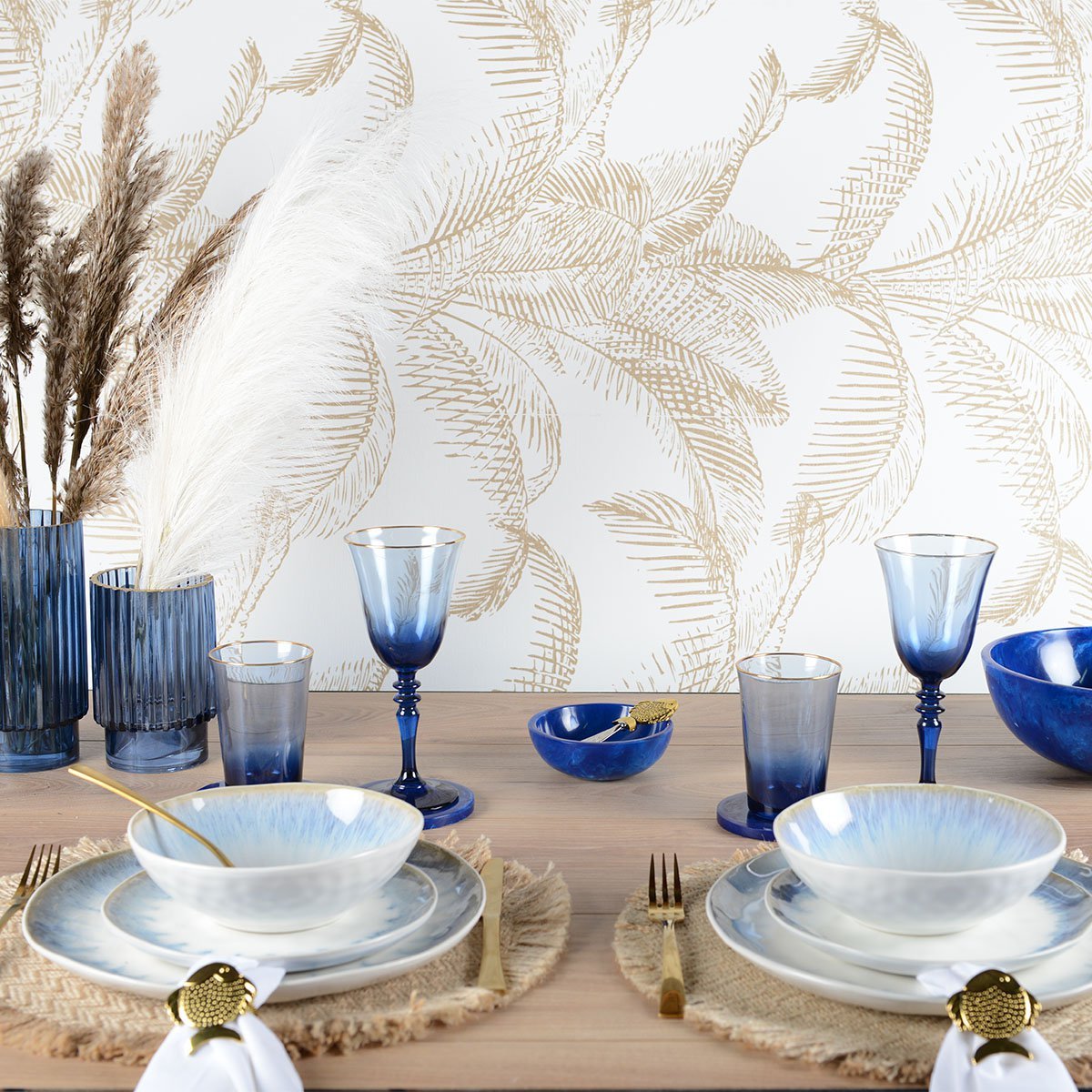 Lichtblauwe keramische soepkom – Azure Dream collectie 17,5x8x5 cm
