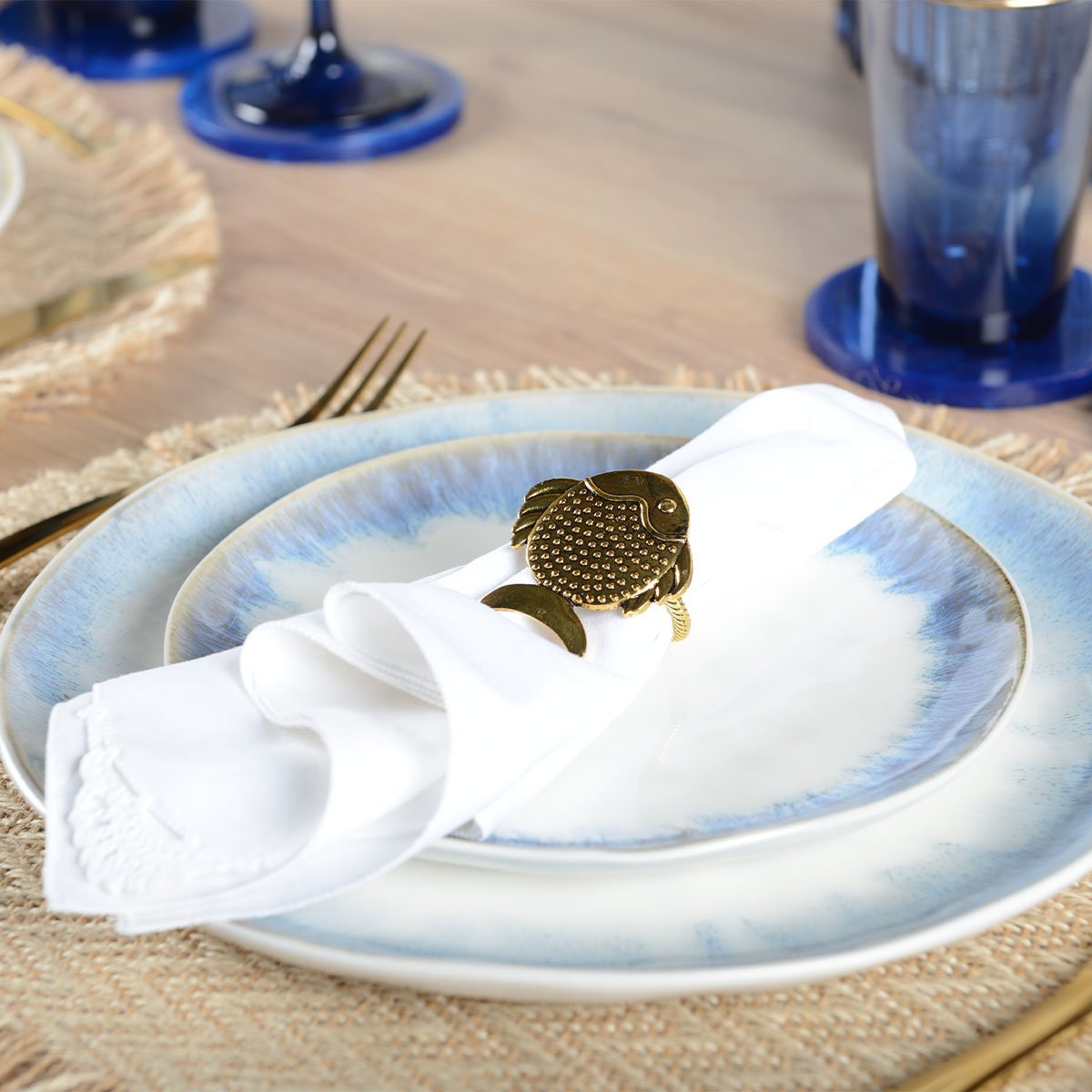 Light blue dessert plate 20cm - CozyVibe.eu