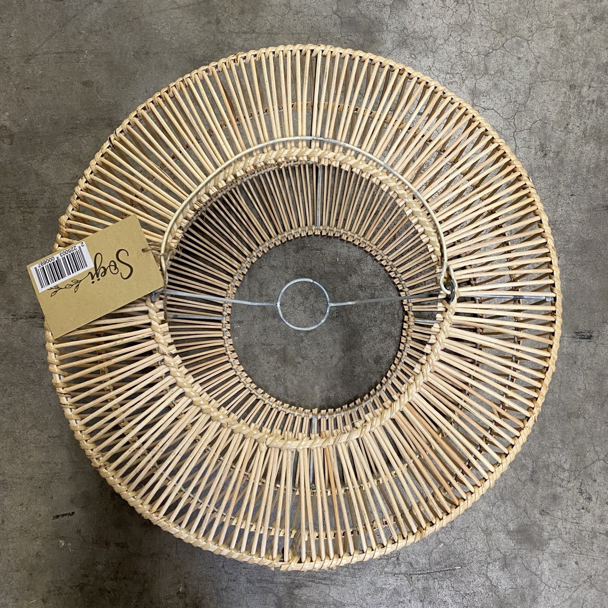 LIKU Handmade Rattan Lampshade basket for dining or lounge areas