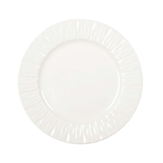 Lilia white flat plate 26.5X26.5X2.3CM - CozyVibe.eu