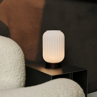 Lilly Rechargeable Lamp – Dimmable frosted glass table lamp for home décor