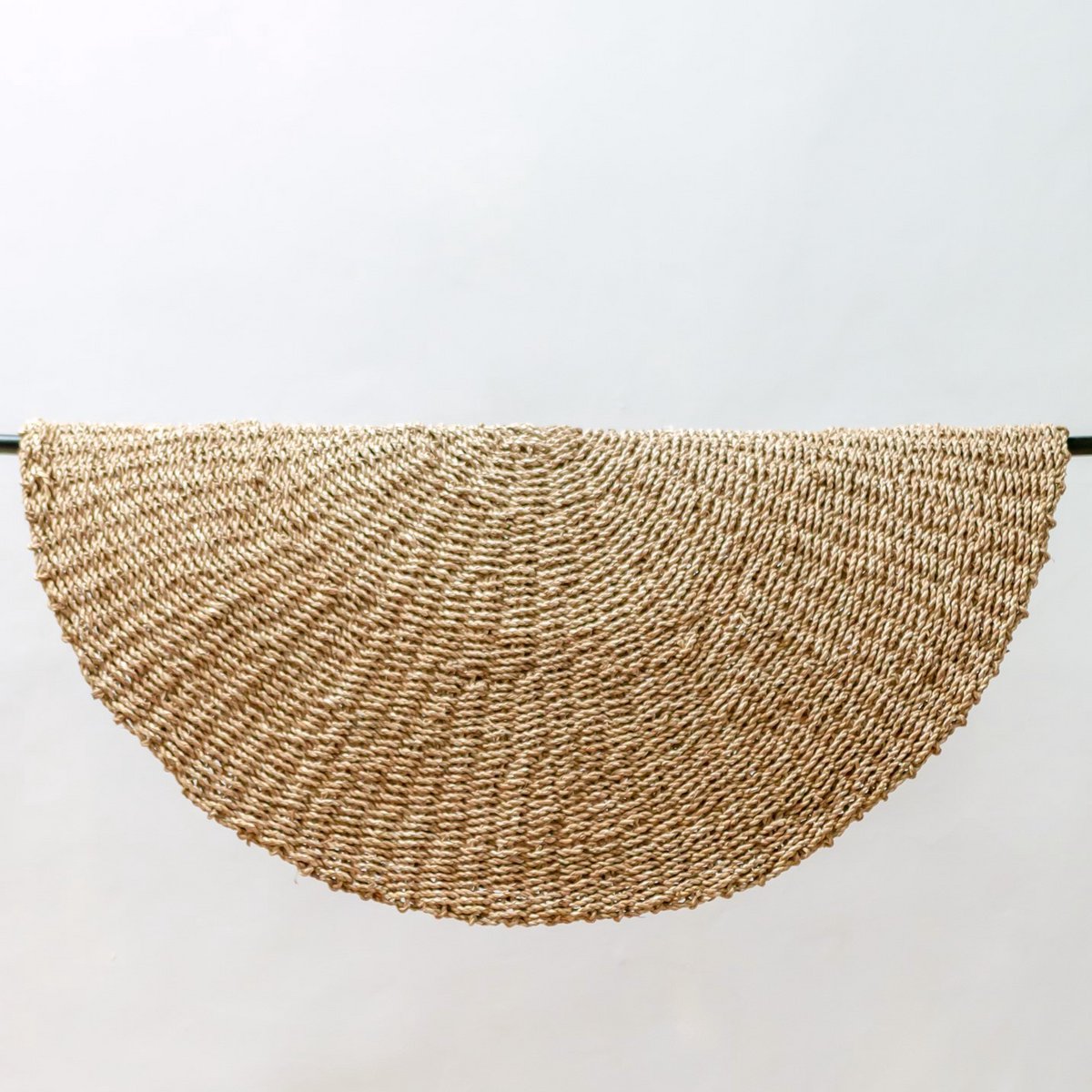 LOKA seagrass rug, natural round rug for dining or bedroom