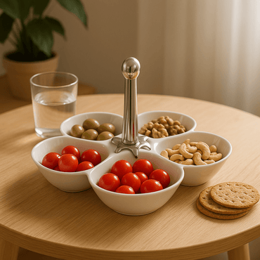 Lot of 6 bowls flowers - snack set - CozyVibe.eu