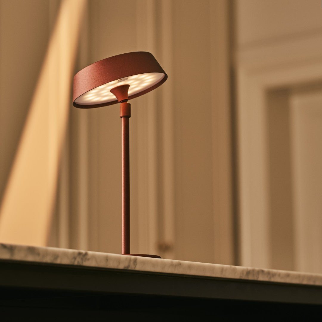 Luca Bronze – USB Rechargeable Lamp – Compact bedside lamp with warm dimmable light