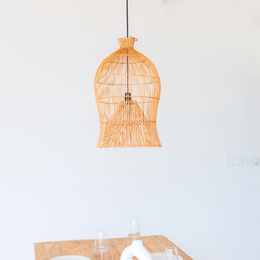 MAHARA rattan basket pendant lamp for cozy living room decor