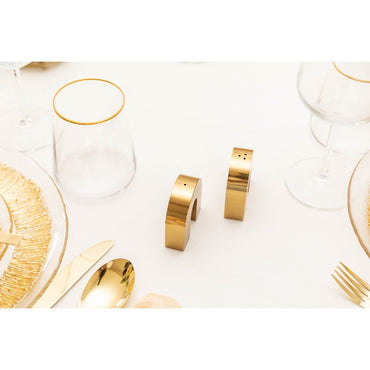 Mat gilded water glasses - Lot of 6 cups - CozyVibe.eu