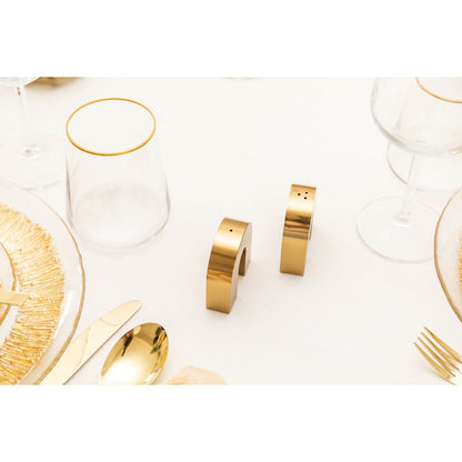 Mat gilded water glasses - Lot of 6 cups - CozyVibe.eu