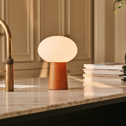 Max Chestnut – Wooden Lamp – Stylish rechargeable lamp for modern home décor
