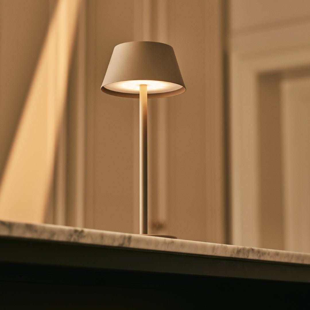 Milou Koala Brown tafellamp – Draadloos en oplaadbaar met 3 lichtstanden