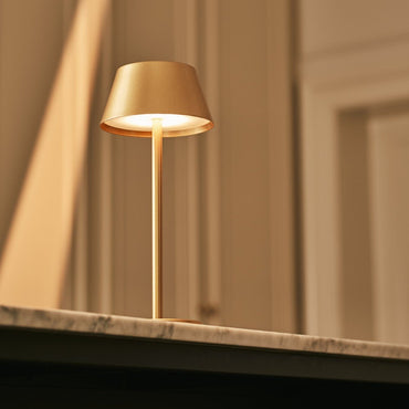 Milou Gold Table Lamp – Elegant cordless lamp for bedside and desk use