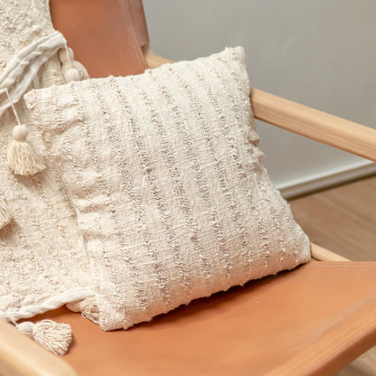 Boho-style cotton pillow cushion for living room décor by CozyVibe

