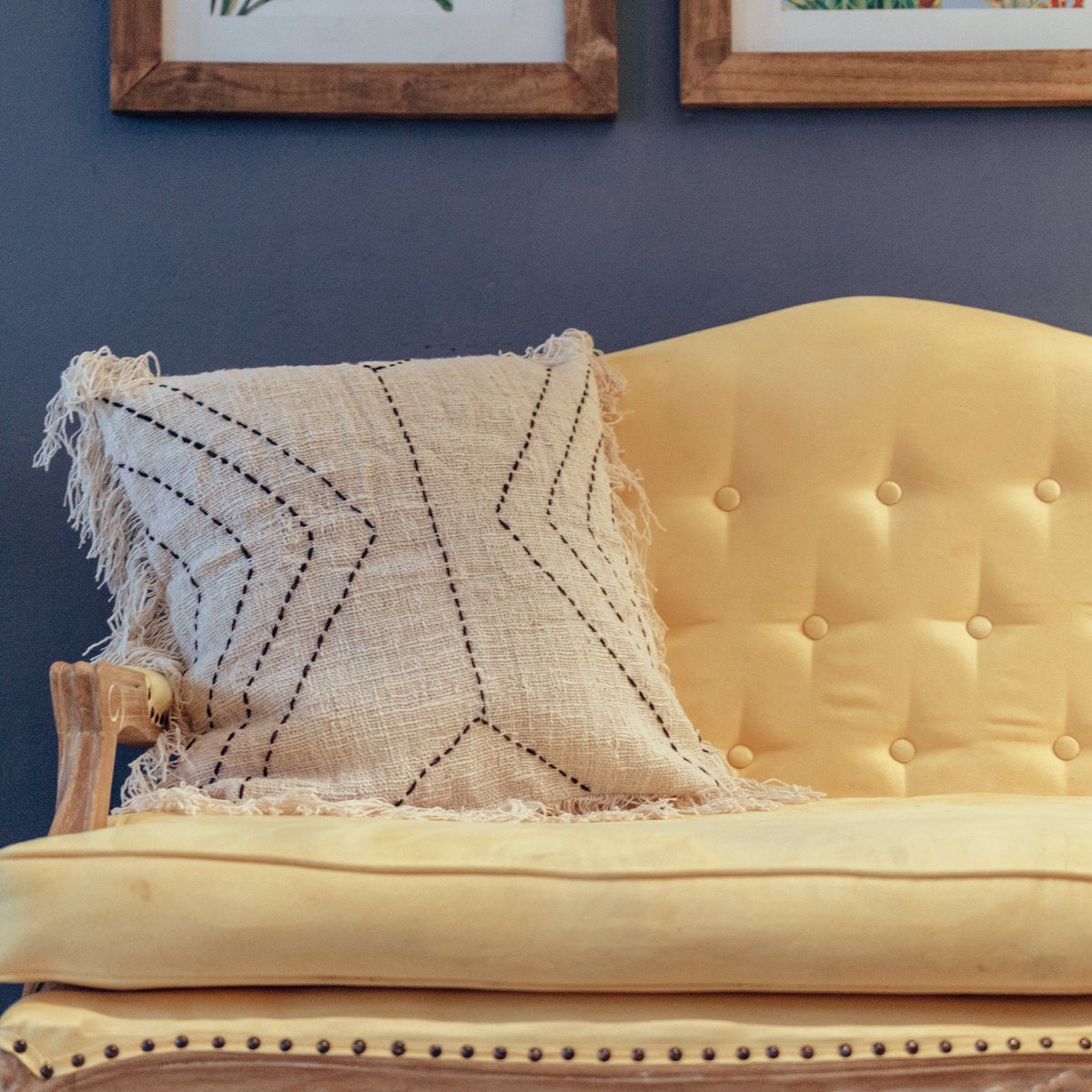 Pillowcase 40x40/50x50 cm | Decorative Cushion | Sofa Cushion FLORES Made of Cotton - CozyVibe.eu