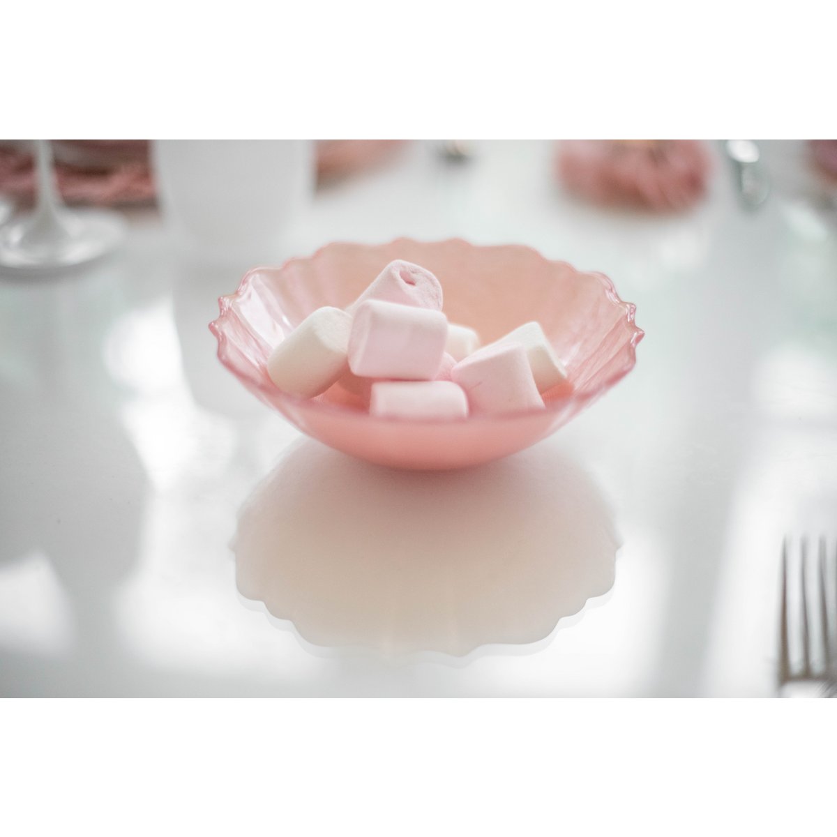 Rosa Glasschüssel – elegantes Geschirr zum stilvollen Servieren – CozyVibe.eu