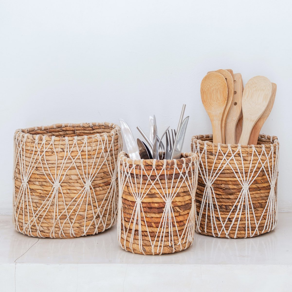 Plant Basket | Storage Basket MUKO made from Banana Fibre (3 sizes) - CozyVibe.eu