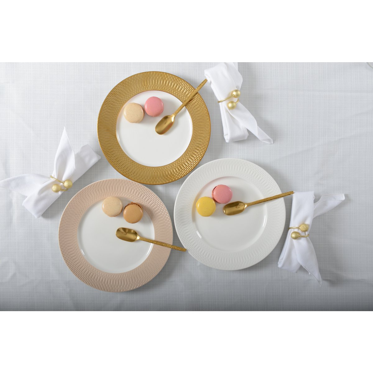 Weißer Dessertteller Princess – CozyVibe.eu