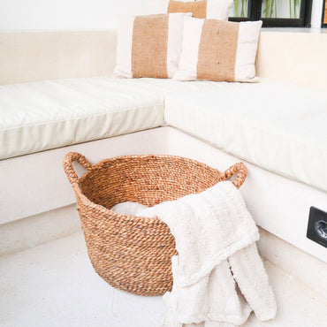 SAMU Basket natural water hyacinth basket for living room decor