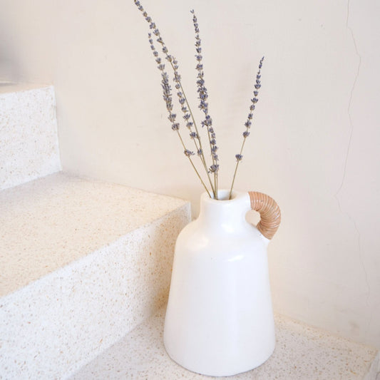 SANA Vase clay basket for dried flowers and minimalist home decor