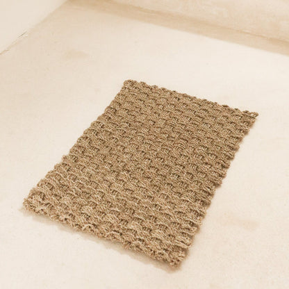 Seagrass Rug 72x45 cm Handwoven from Natural Fibres NIRAMA Rectangular Doormat Carpet - CozyVibe.eu